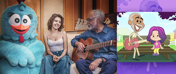 Uma collab especial: Galinha Pintadinha, Gilberto Gil e Flor Gil lançam regravação da música Sítio do Picapau Amarelo