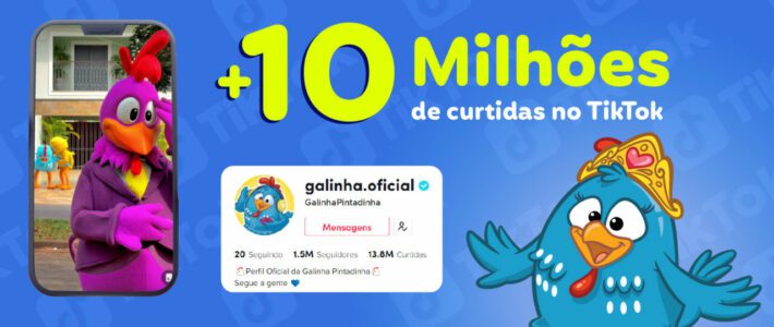 Popó Tiktoker: Galinha Pintadinha alcança mais de 10 milhões de curtidas na rede social chinesa