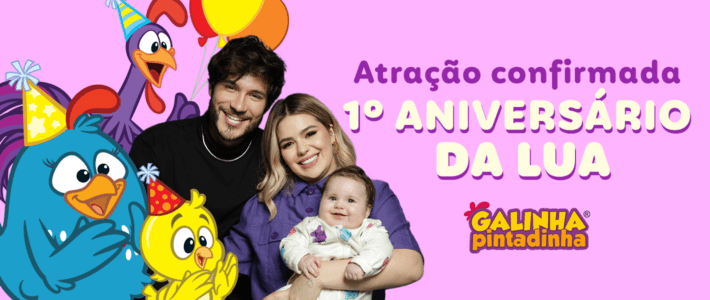 Viih Tube e Eliezer escolhem show da Galinha Pintadinha para festa de 1 ano da filha Lua