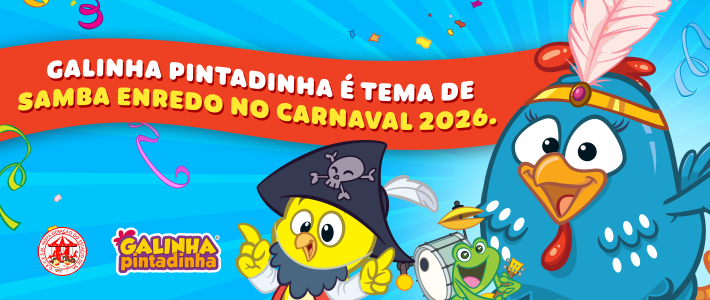 Da tela para a Sapucaí: Galinha Pintadinha é homenageada e será tema do samba enredo da escola ‘Nova Geração do Estácio’ no Carnaval 2026