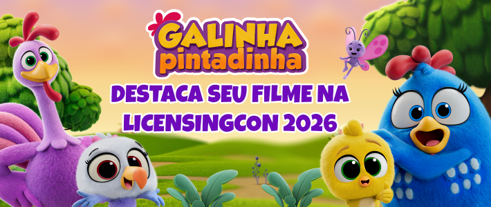Galinha Pintadinha destaca seu filme inédito e novidades na LicensingCon 2026 Galinha Pintadinha destaca seu filme inédito e novidades na LicensingCon 2026