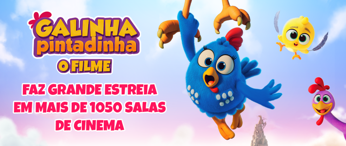 Galinha Pintadinha chega aos cinemas com seu primeiro longa-metragem e ocupa mais de 1.050 salas na semana de estreia Galinha Pintadinha chega aos cinemas com seu primeiro longa-metragem e ocupa mais de 1.050 salas na semana de estreia
